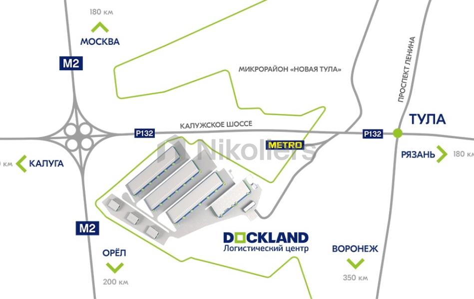 Складской комплекс Dockland, аренда Тула